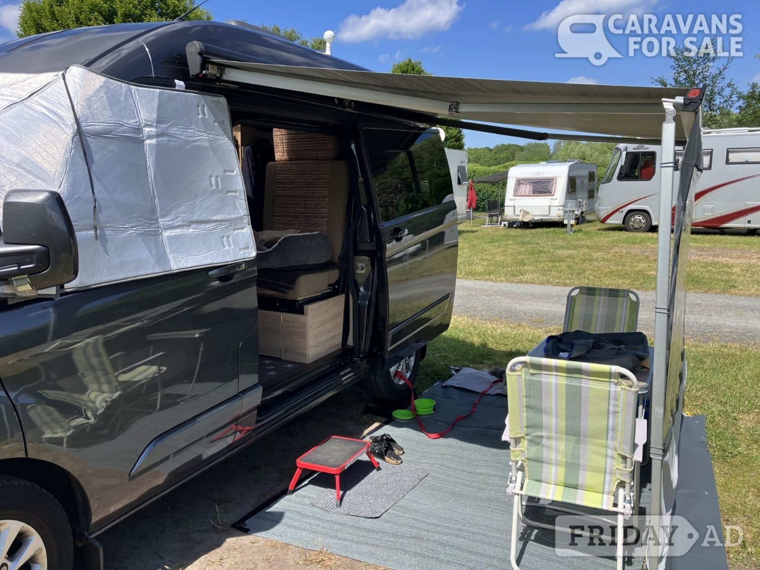 Whitstable Fiamma Side W Pro -  F45 (van) AND  Fiamma Blocker front