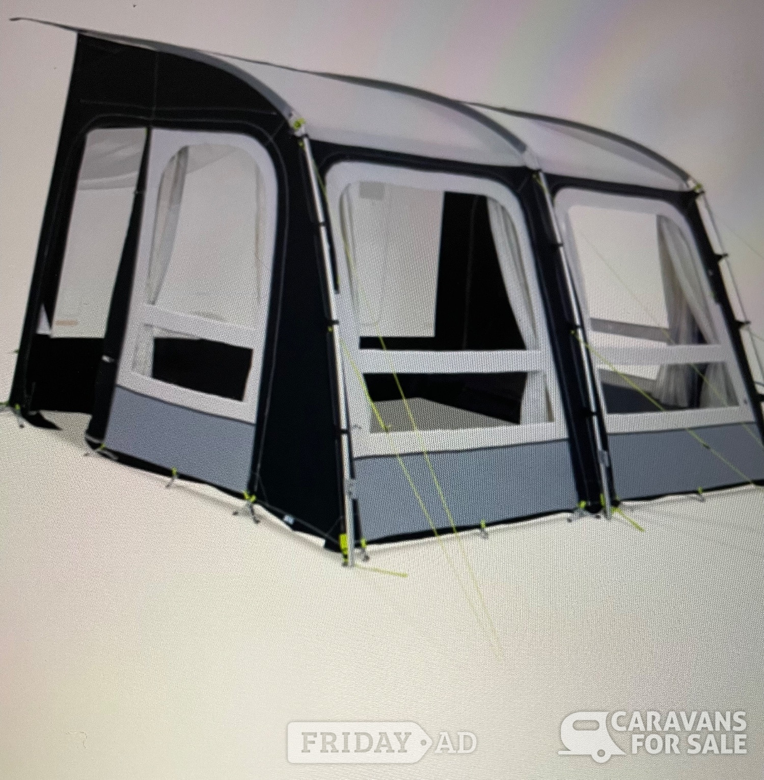 Domestic rally 330 poled awning in Burton upon Trent