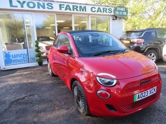 2023 FIAT 500e C 42kWh RED Convertible 2dr Electric Automatic (118 ps) WIRELESS APPLE CARPLAY / ANDROID