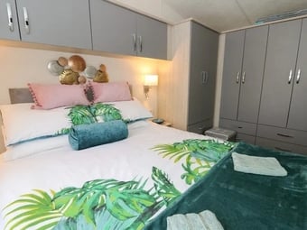 Lodge Delta Langford 2020. Sited at Woodlands near New Quay Wales