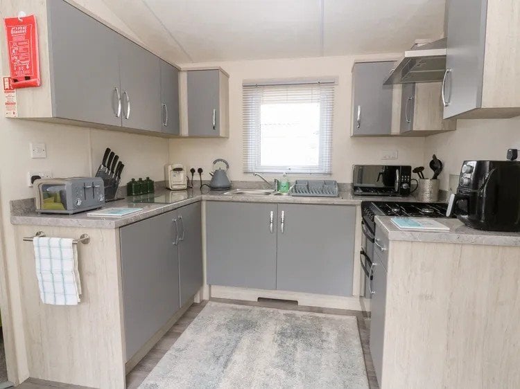 New Quay Lodge Delta Langford 2020. Sited at Woodlands near New Quay Wales
