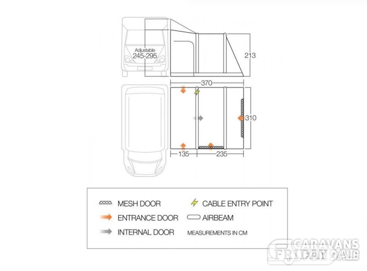 Little Clacton Inflatable Vango Kela V Tall Driveaway awning