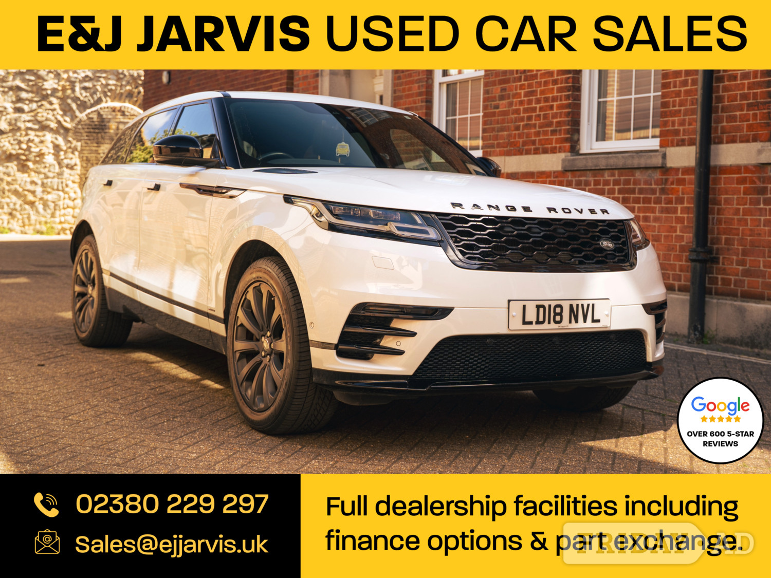Land Rover Range Rover Velar 2018 in Southampton