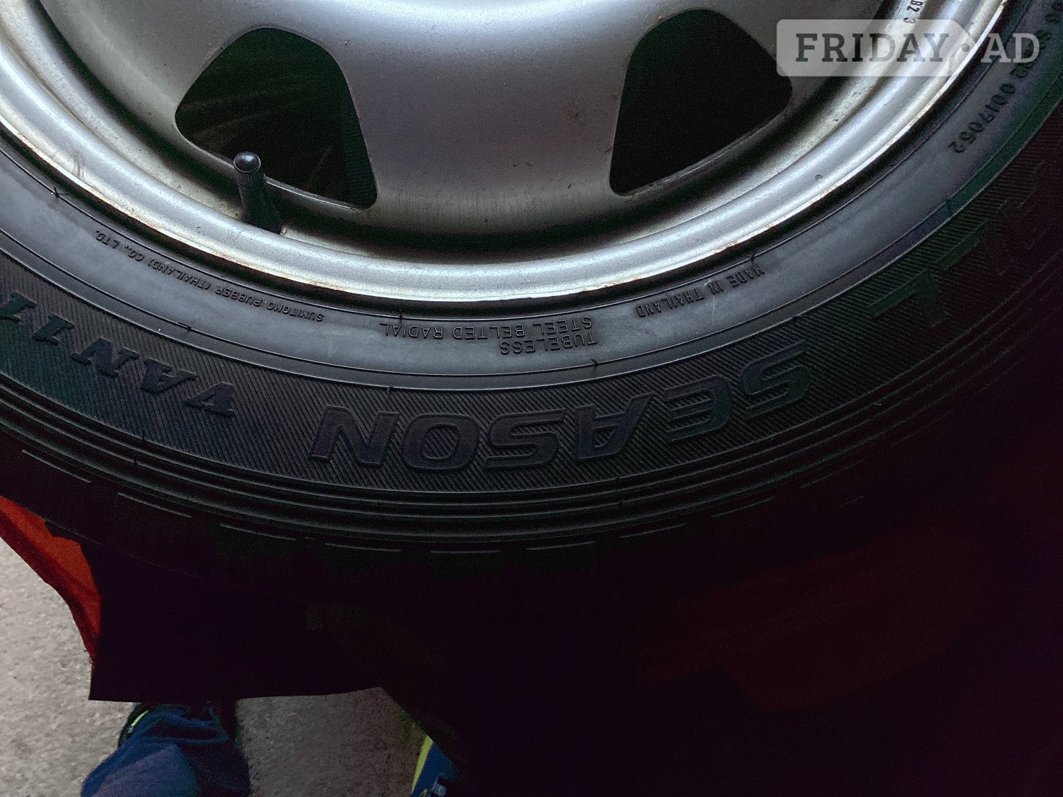 Aberdeen 4 steel wheels, All season Tyres,VW centre caps &amp; storage covers