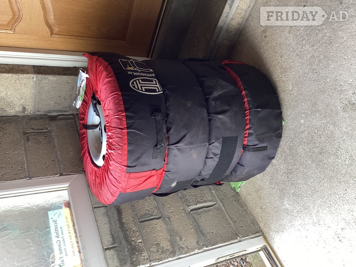 4 steel wheels, All season Tyres,VW centre caps &amp; storage covers - 