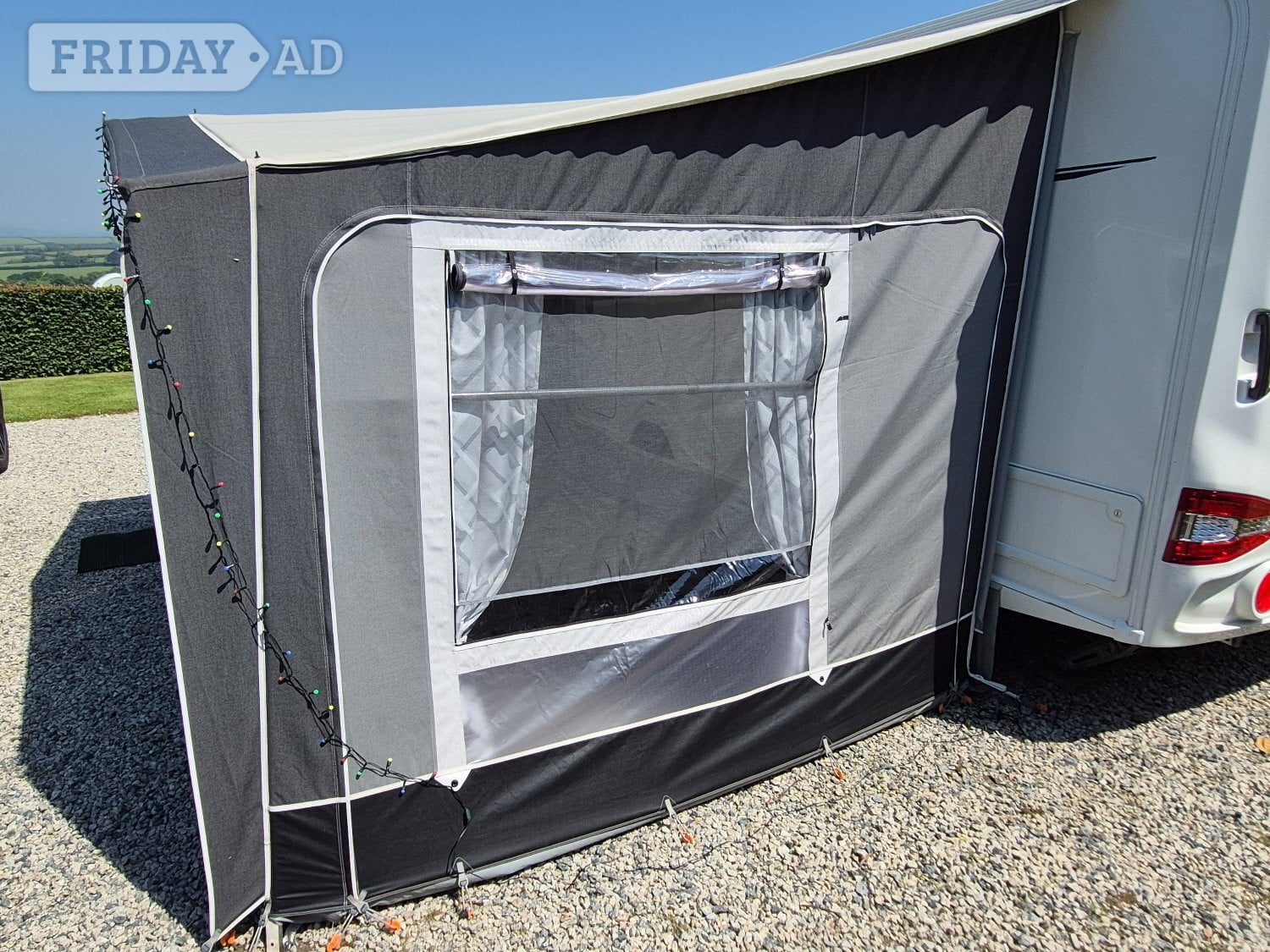 Isabella Awning–Magnum Silver 400 x 250 Carbon X Fibreglass poles