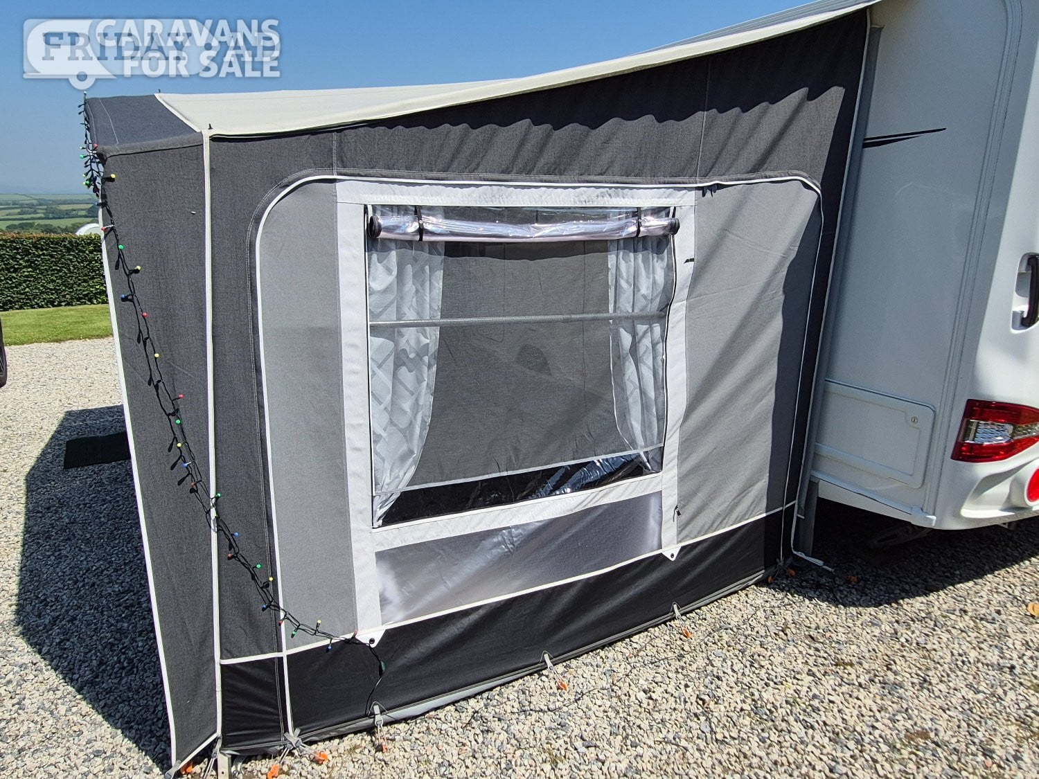 Isabella Awning–Magnum Silver 400 x 250 Carbon X Fibreglass poles