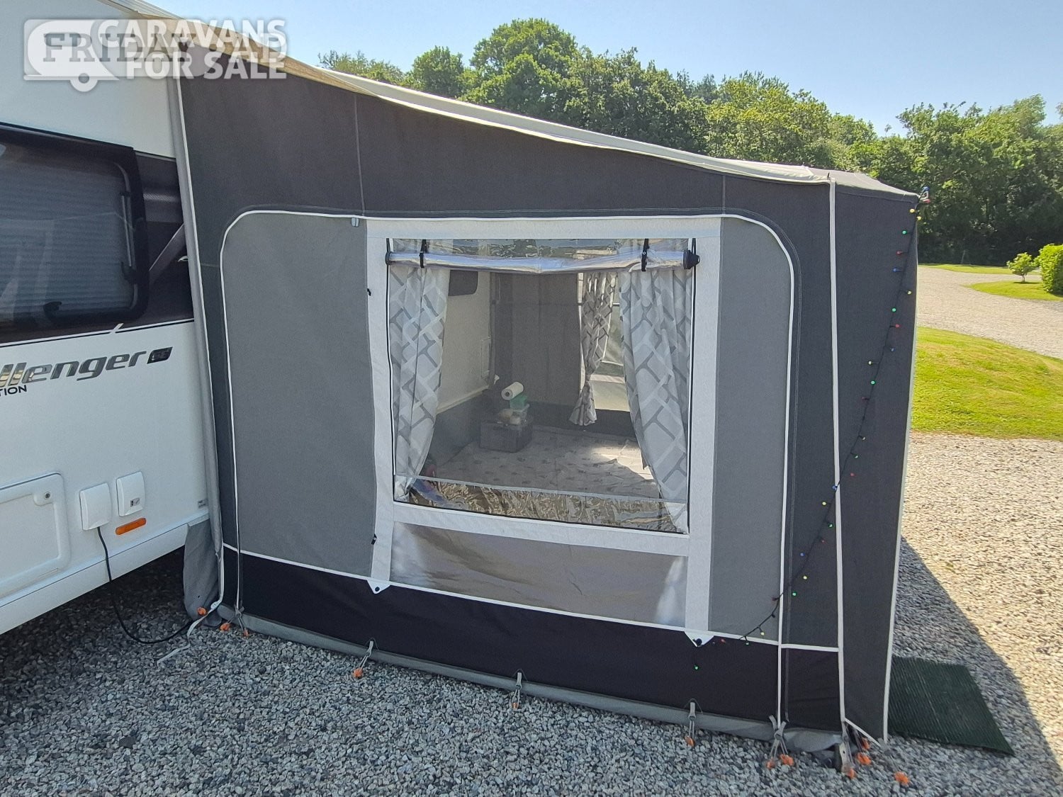 Aldertons Isabella Awning–Magnum Silver 400 x 250 Carbon X Fibreglass poles