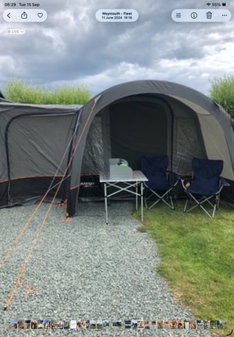 Drive away awning
