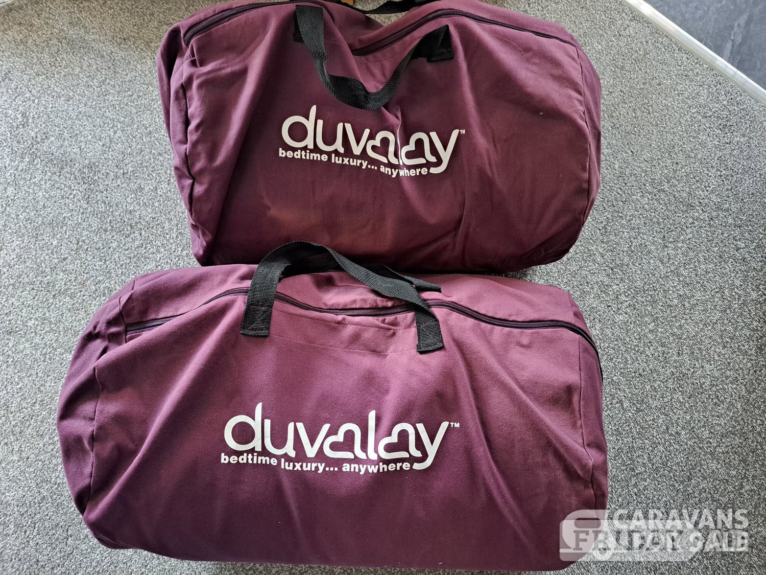 Two campervan Duvalay memory foam toppers and pillows -  in Tilehurst