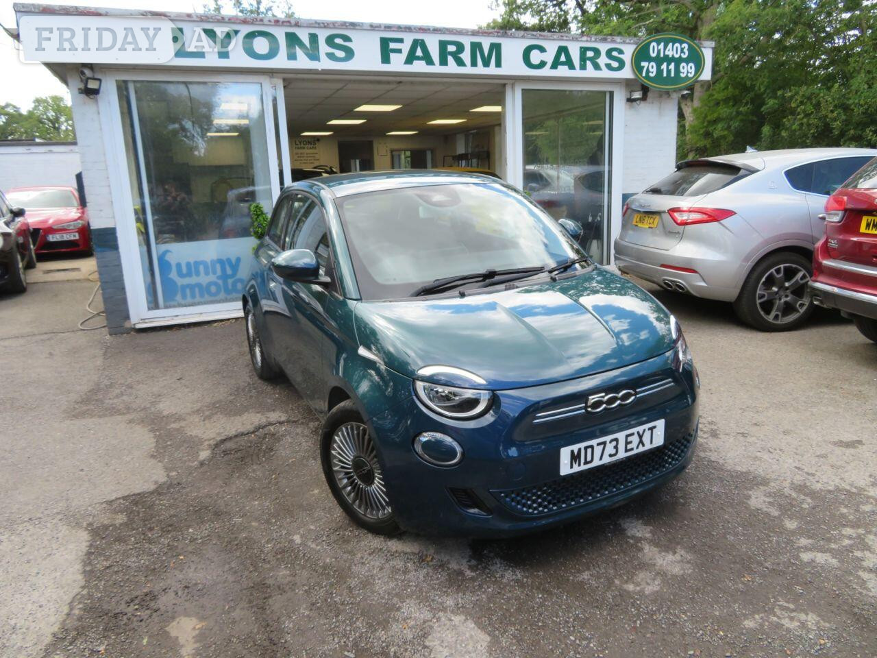 2023 Fiat 500E 42kWh Hatchback 3dr Electric Automatic (118 ps) WIRELESS APPLE CARPLAY / ANDROID in Horsham