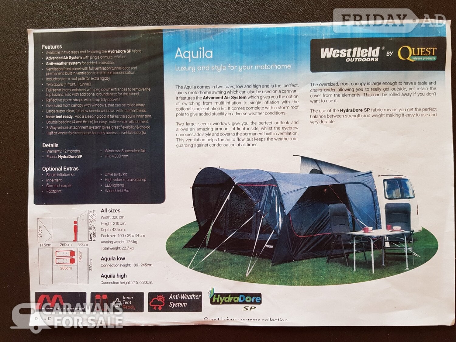 Westfield Aquila 320 (High Top)