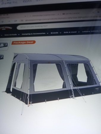 Brand new Dometic Rally Tour 260 poled porch awning 