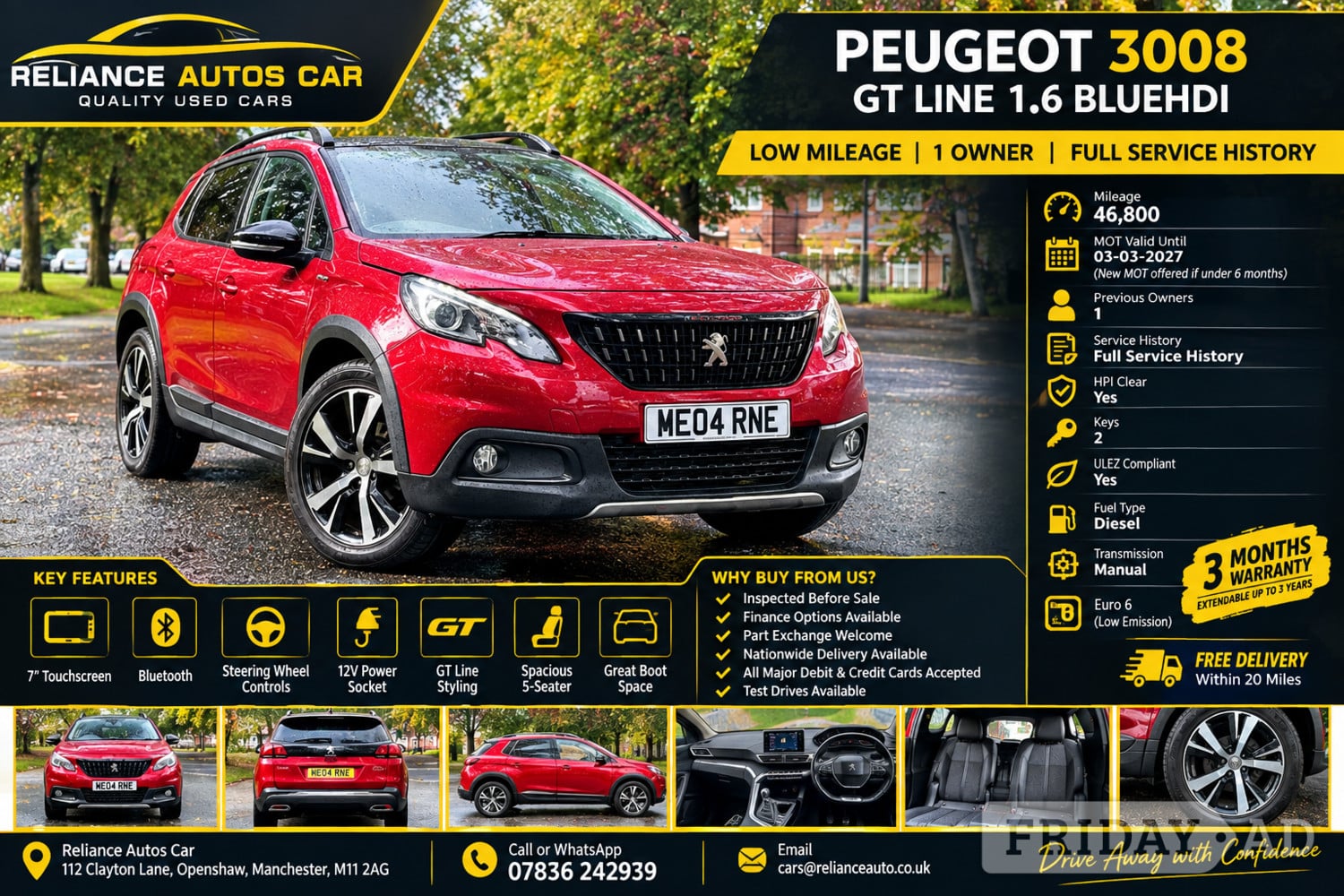 Peugeot 2008 2018 in Manchester