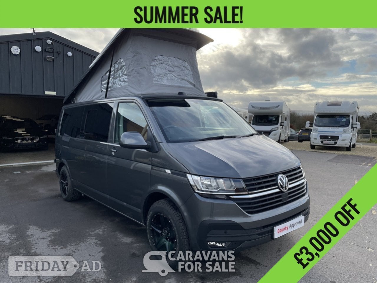 VW (Volkswagen) T30 Highline LWB (Camper King), (2024)  Campervan for sale in Taunton