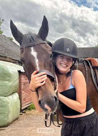"Anastasia " Bay Mare Happy Hacker
