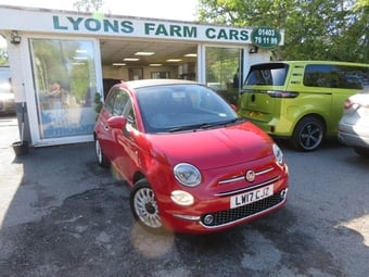 2017 FIAT 500C 1.2 ECO Lounge Convertible 2dr Petrol Manual Euro 6 (s/s) (69 bhp) TOUCHSCREEN + DAB + SENSORS + A/C