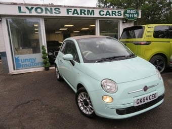 2014 FIAT 500C 1.2 Pop Convertible 2dr Petrol Manual Euro 6 (s/s) (69 bhp) AIR-CONDITIONING
