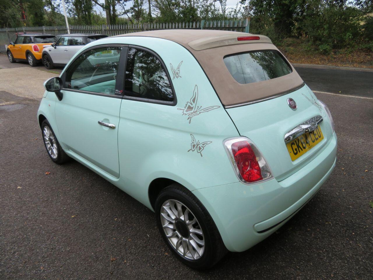 2014 FIAT 500C 1.2 Pop Convertible 2dr Petrol Manual Euro 6 (s/s) (69 bhp) AIR-CONDITIONING - Cars