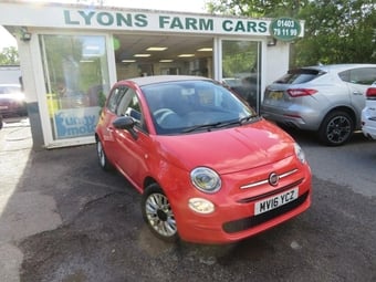 2016 FIAT 500C 1.2 Pop Convertible 2dr Petrol Manual Euro 6 (s/s) (69 bhp) 15" ALLOY WHEELS