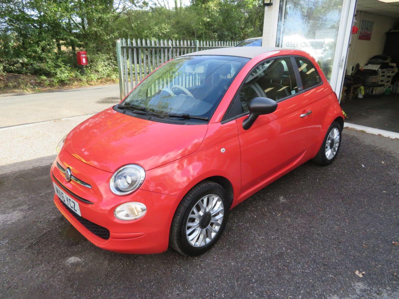 2016 FIAT 500C 1.2 Pop Convertible 2dr Petrol Manual Euro 6 (s/s) (69 bhp) 15" ALLOY WHEELS - Cars in Horsham