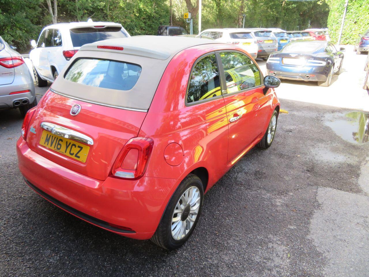 2016 FIAT 500C 1.2 Pop Convertible 2dr Petrol Manual Euro 6 (s/s) (69 bhp) 15" ALLOY WHEELS - Cars