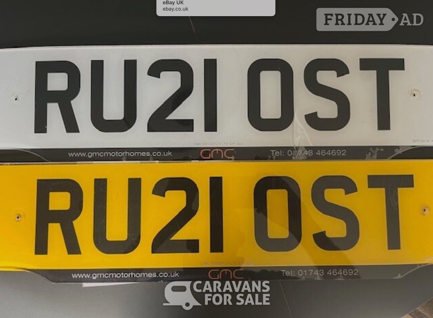 Private Number Plate - Are you two Lost (RU21OST) in Pontefract