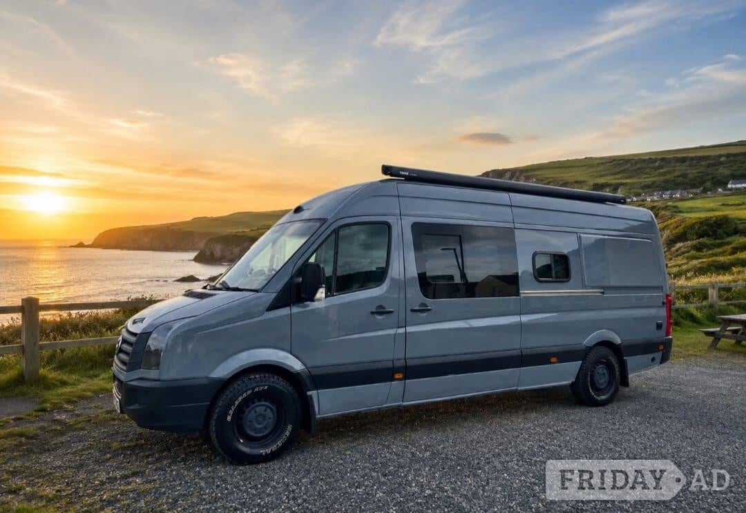 VW (Volkswagen) Crafter campervan Bespoke low mileage lwb 2015 for sale in Port Talbot