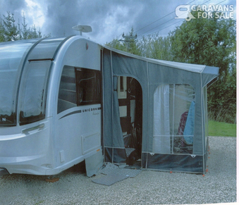 ISABELLA MINOR porch awning includes carbon x poles and curtains