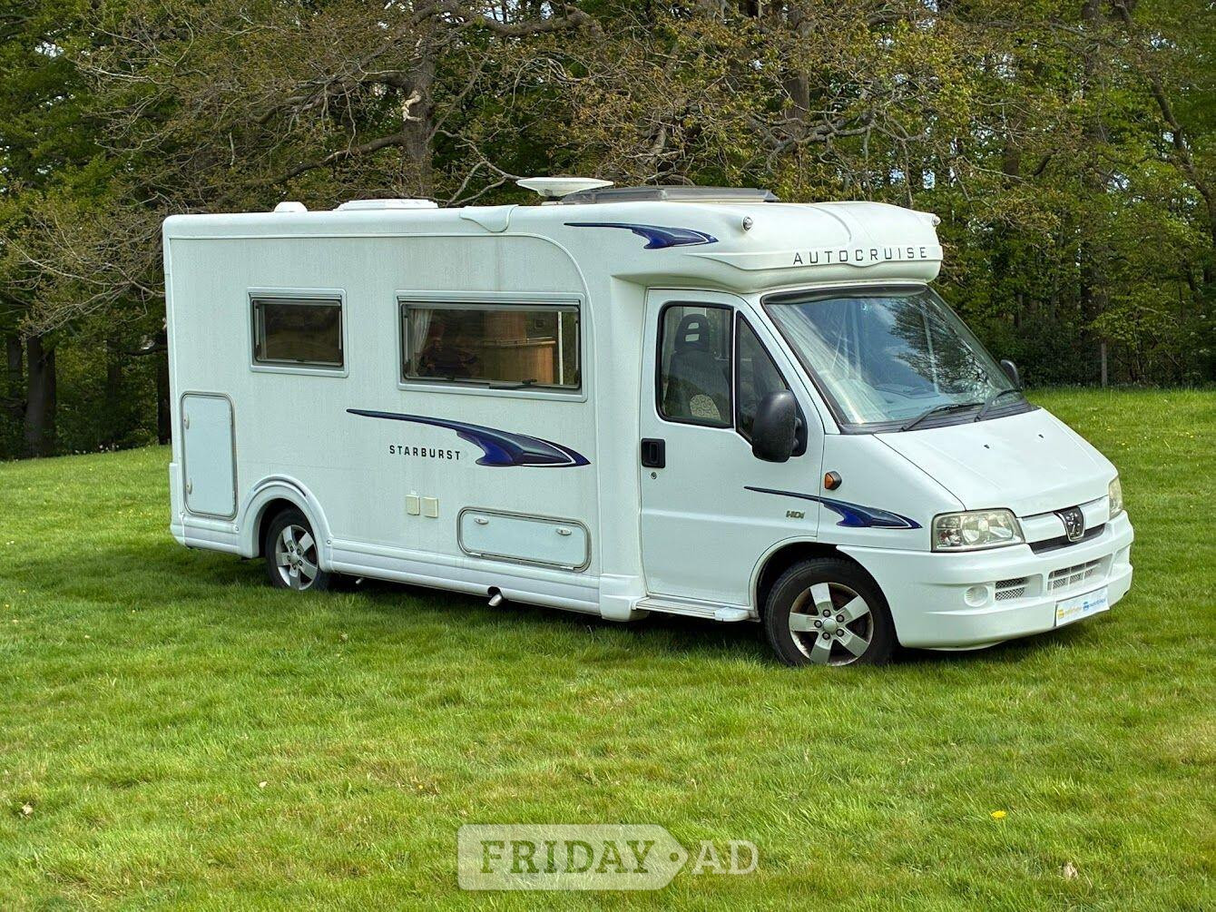 Autocruise Starburst 2 Berth Low Mileage Located in Northumberland PRESTON