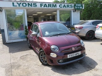 2017 Fiat 500 0.9 TwinAir S Hatchback 3dr Petrol Manual Euro 6 (s/s) (85 bhp) SPORTS KIT + TINTED WINDOWS + DAB