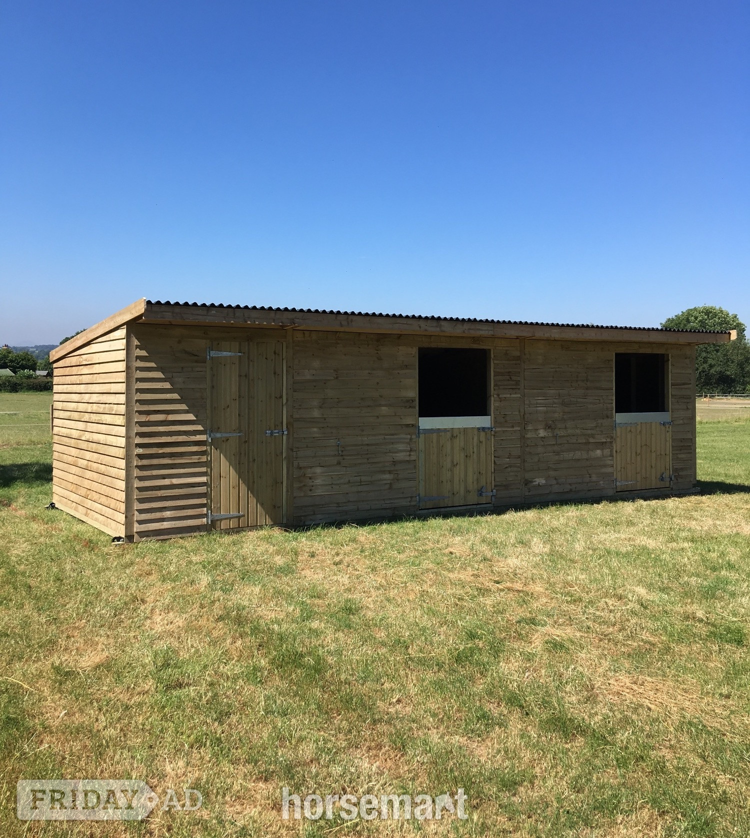 12'x24' Mobile field shelter/stable block + 6' tackroom   in King's Lynn