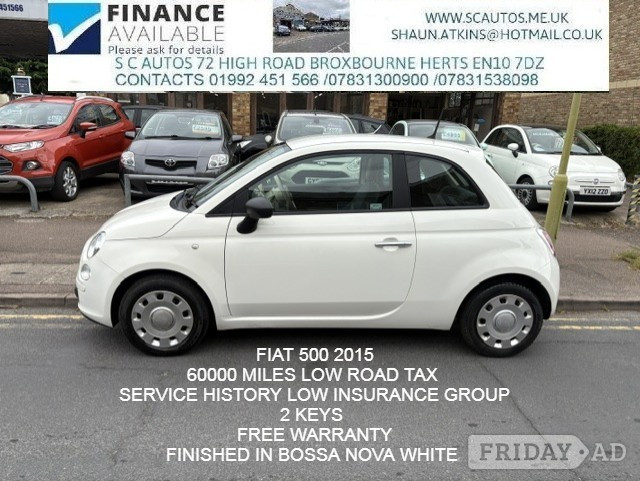 Fiat 500 2015 in Broxbourne