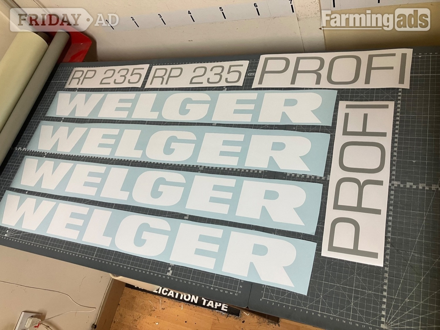 Machinery Decals for sale.  Wicklow