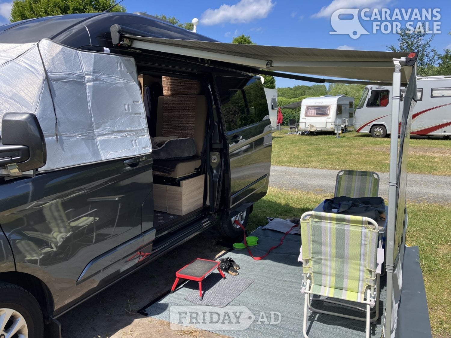 Whitstable Fiamma Side W Pro -  F45 (van) AND  Fiamma Blocker front