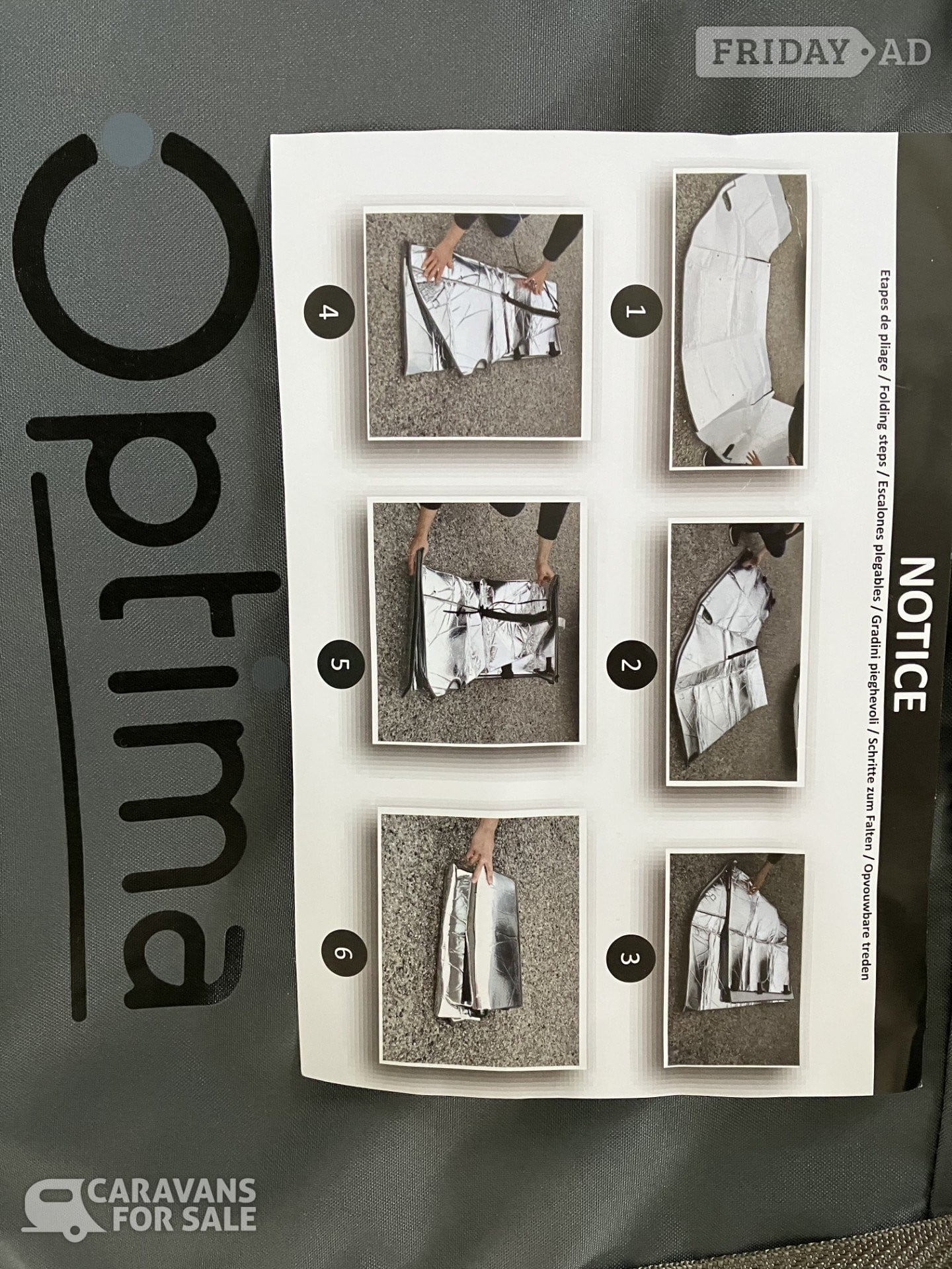 Thermal front windscreen cover Ford Transit Custom Hi Top 