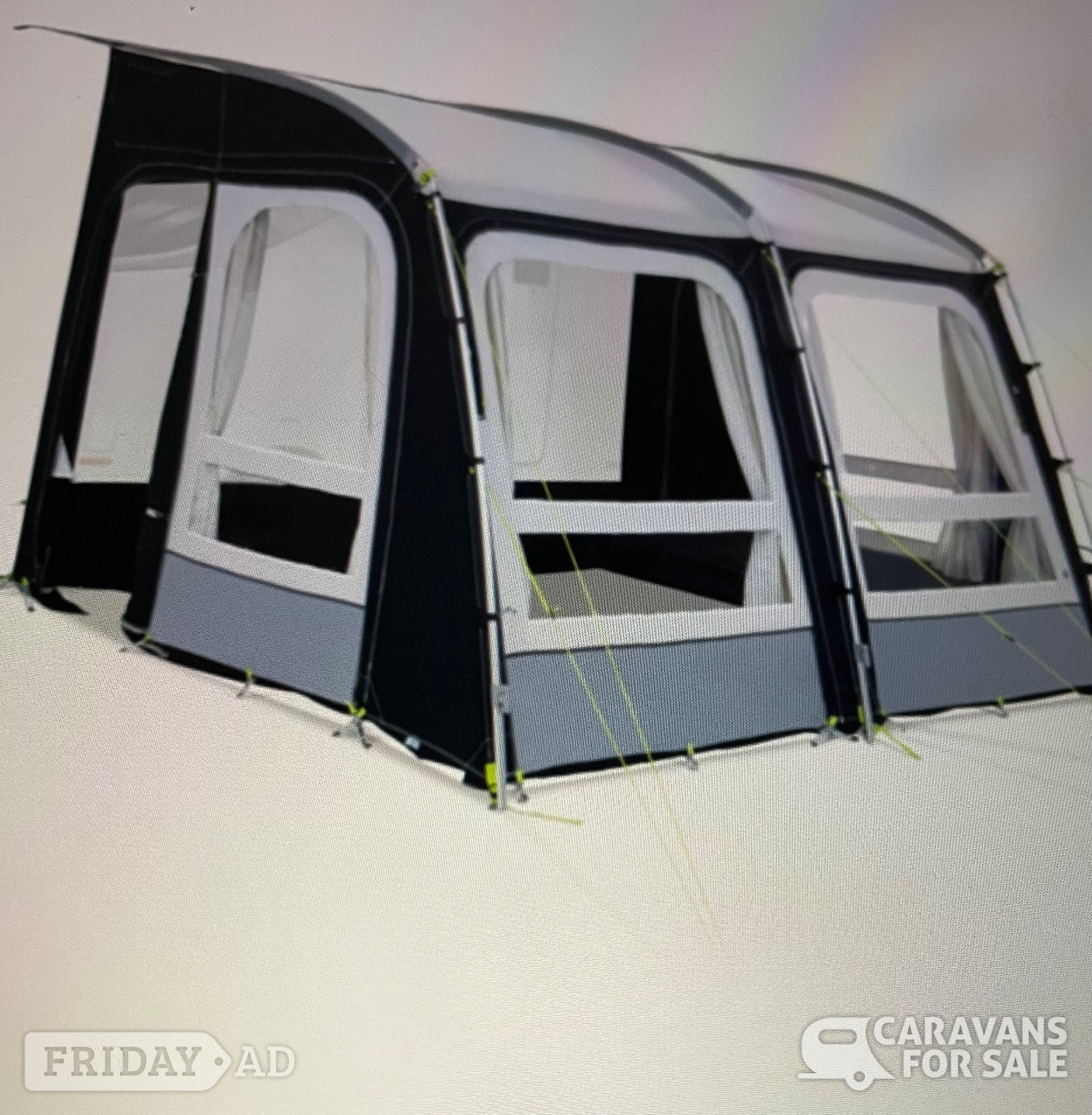 Domestic rally 330 poled awning in Burton upon Trent