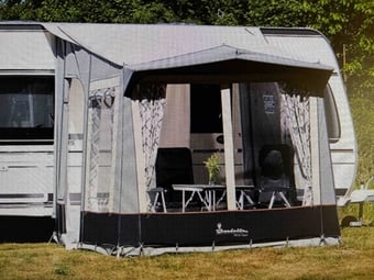 Isabella Minor Dawn Caravan Porch Awning &amp; CarbonX Frame (2024).