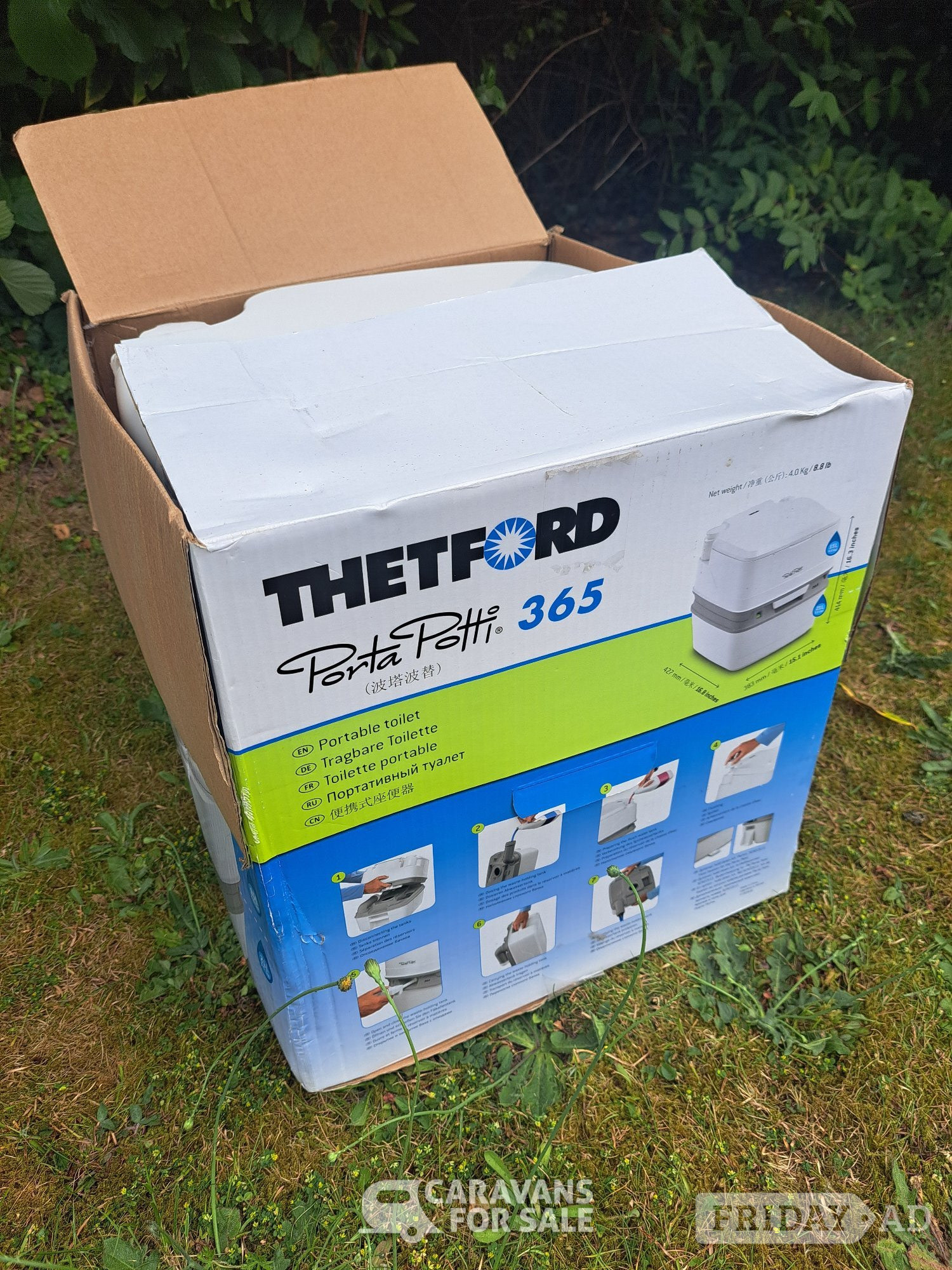 Thetford Porta Potti 365 chemical toilet with piston flush -  in Tilehurst