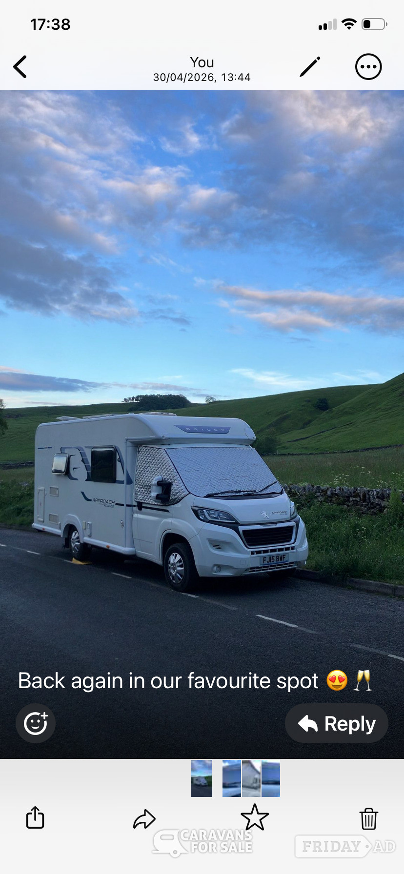 Peugeot Boxer motorhome external covers with carry bag -  in Beckingham
