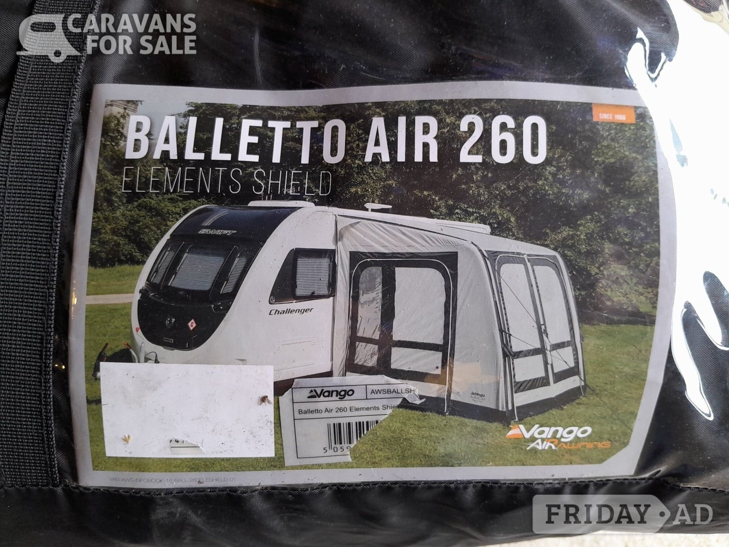 Caravan Awaning Vango Balleto 260 in Cirencester