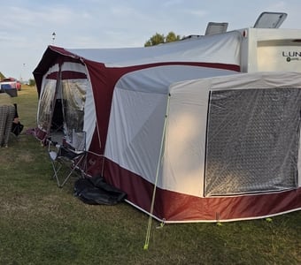 Bradcot Awning 960cm with Quick Assemble Aluminium Frame + Extras