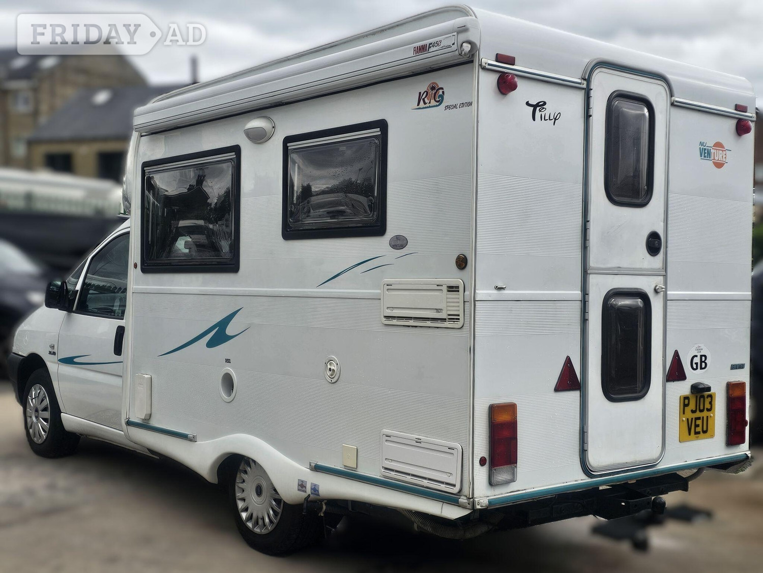 Nu Venture Rio 2 Berth Micro Coachbuilt Motorhome - 4 Seat Belts - Diesel Heating - Solar - Shower - Toilet 2003 for sale - Motorhomes & Caravans
