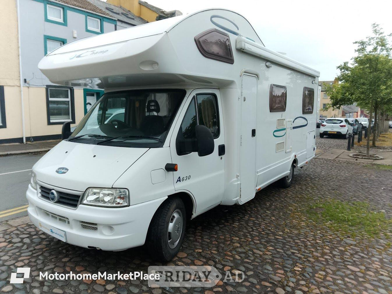 Lunar Champ A630 4/5 Berth Motorhome Located in Cumbria 2005 for sale in PRESTON