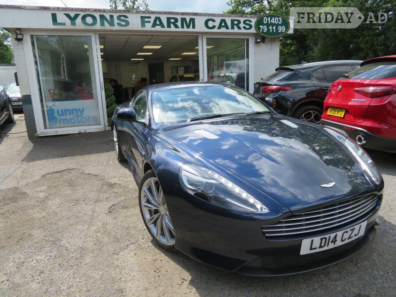 2014 Aston Martin DB9 6.0 V12 Coupe 2dr Petrol T-TronicII Euro 5 (510 bhp) Automatic 20"10 SPOKE ALLOYS + REVERSE CAMERA in Horsham