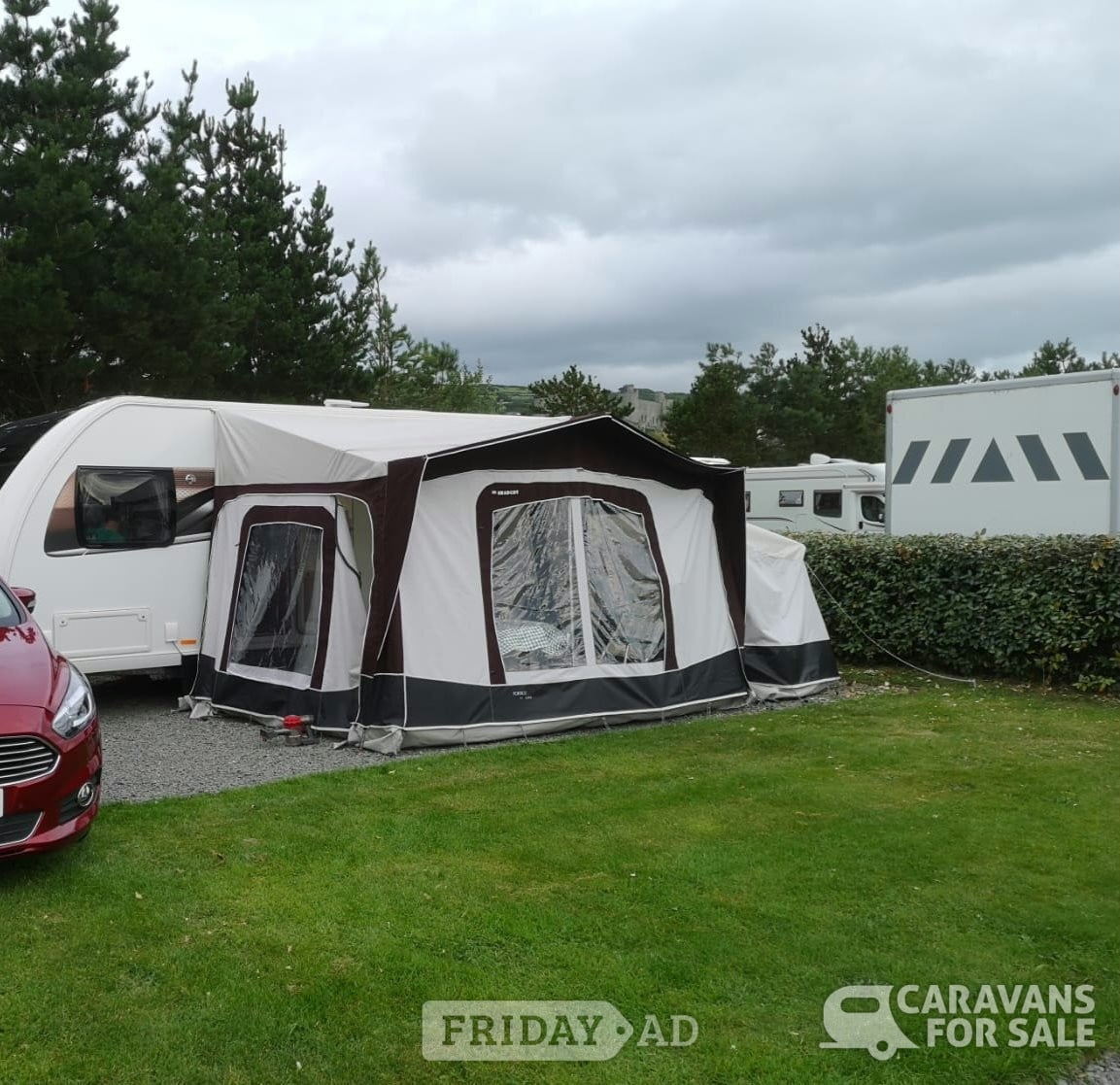 Bradccot Portico Plus Porch Awning with Sleeping Extension in Skipton