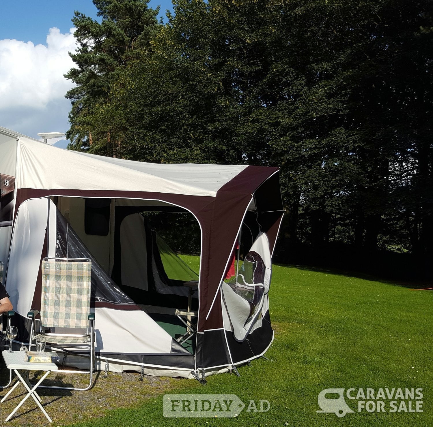 Bradccot Portico Plus Porch Awning with Sleeping Extension