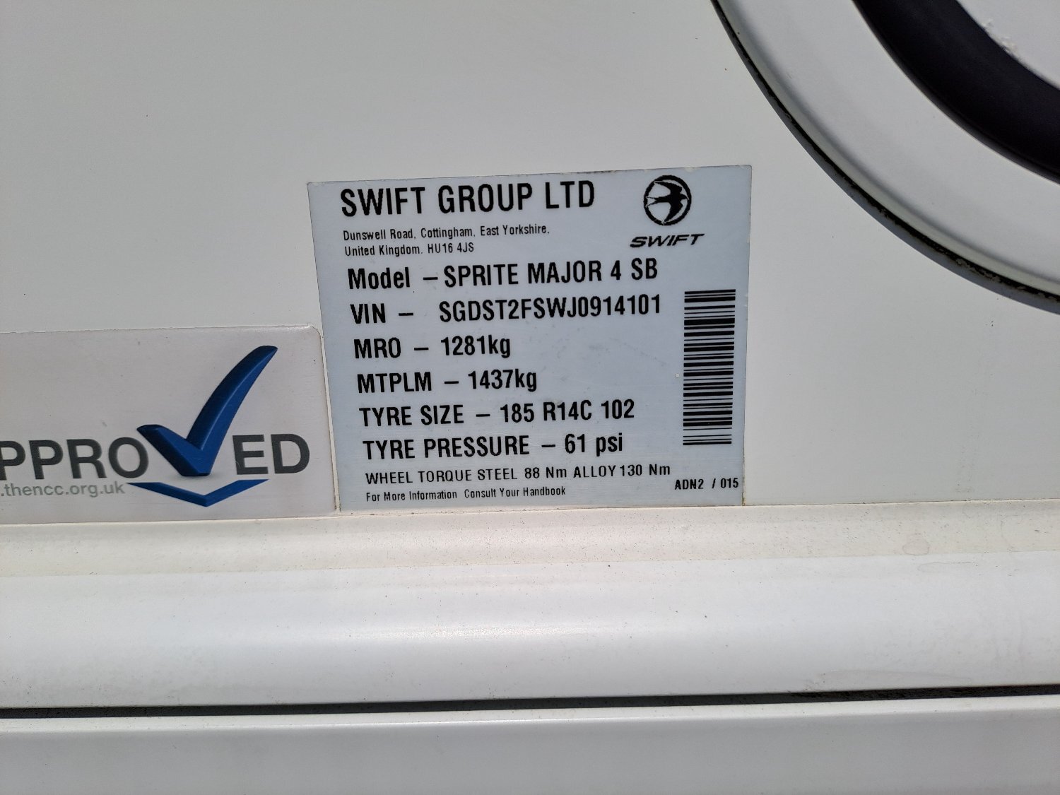 [ berth ]Swift Swift Sprite Major 4SB 