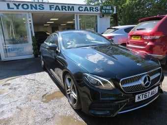 2018 Mercedes-Benz E CLASS 2.0 E220d AMG Line Coupe 2dr Diesel G-Tronic+ Euro 6 (s/s) (194 ps) Automatic AMG BODYSTYLING + HEATED SEATS