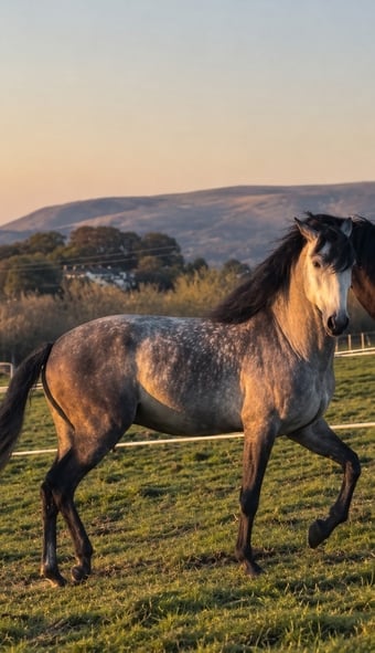 "Centurion" Dapple Grey Stallion Spanish / Iberian Horse